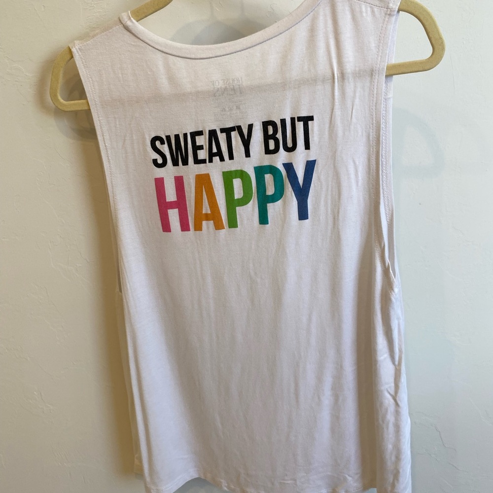 House of Tens- sweaty but happy on back, pocket on front- medium